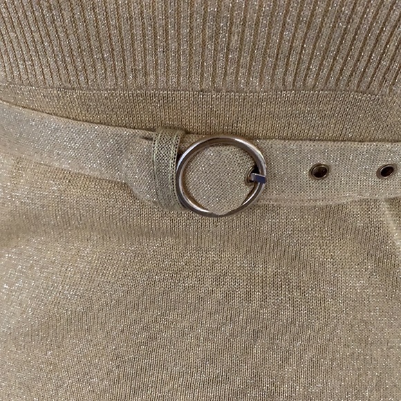 Free People Gold Belted Casual Dress - Picture 3 of 16